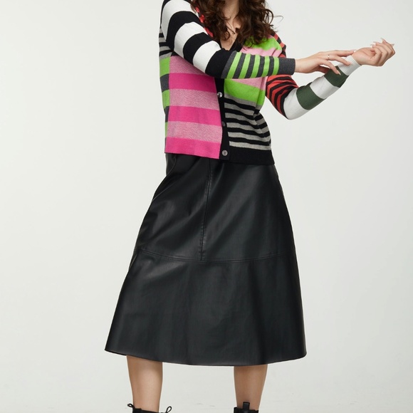 Cotton & Cashmere Mixed Stripe Cardi - Picture 2 of 11